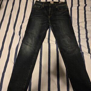 FLINT AND TINDER ALL AMERICAN STRETCH DENIM DARK WASH TAPERED FIT 30x30